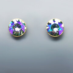 Naiste kõrvarõngad DiamondSky Classic Swarovski kristallidega, violetne hind ja info | Kõrvarõngad | kaup24.ee