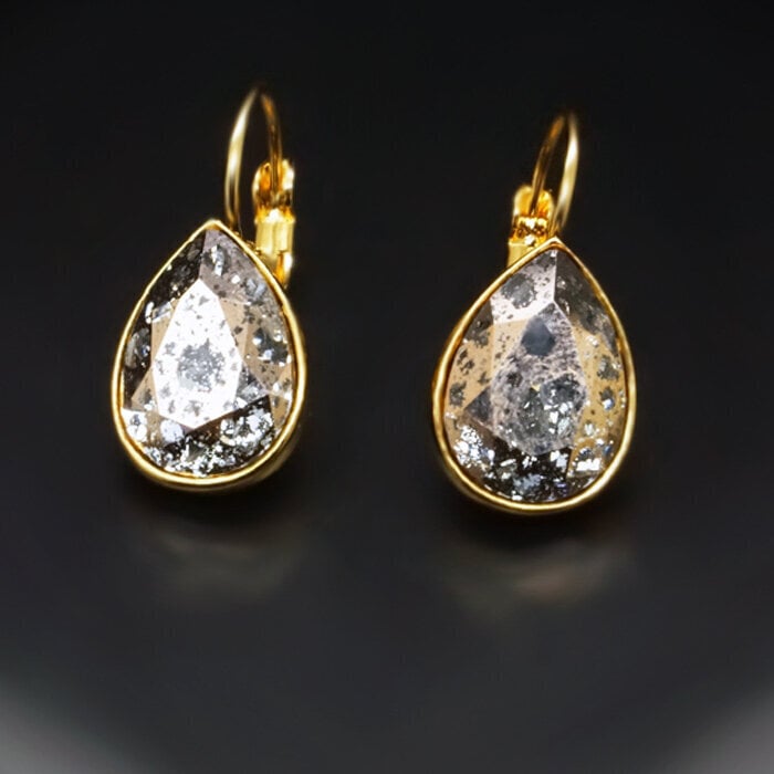 Naiste kõrvarõngad DiamondSky Crystal Drop Swarovski kristallidega, pronks hind ja info | Kõrvarõngad | kaup24.ee