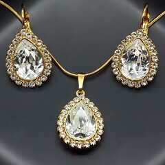 Ehtekomplekt naistele DiamondSky &quot;Celestial Drop&quot; Swarovski kristallidega hind ja info | Ehete komplektid | kaup24.ee