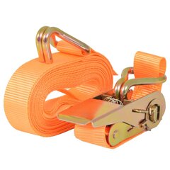 vidaXL pingutitega koormarihmad 4 tk 0,4 tonni 6 m x 25 mm, oranž цена и информация | Механические инструменты | kaup24.ee