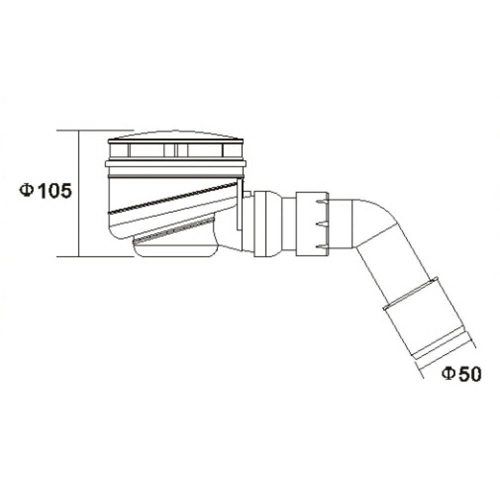 Duši sifoon HG85, Ø50mm цена и информация | Sifoonid | kaup24.ee