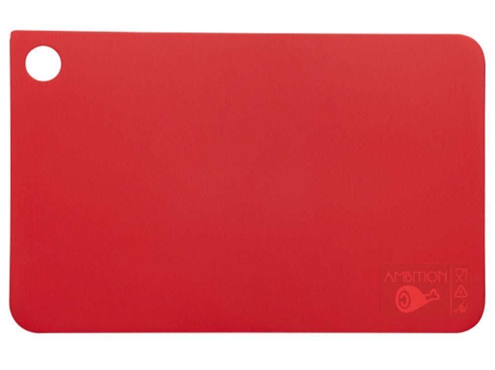 Lõikelaud AMBITION Molly RED 31,5x20 cm цена и информация | Lõikelauad | kaup24.ee