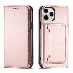 Telefoni kaaned Magnet Card Case for iPhone 12 Pro Pouch Card Wallet Card Holder (Pink) hind ja info | Telefoni kaaned, ümbrised | kaup24.ee