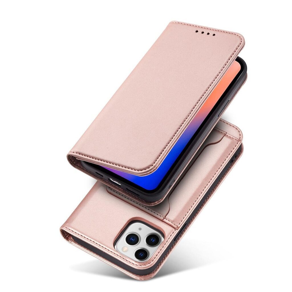 Telefoni kaaned Magnet Card Case for iPhone 12 Pro Pouch Card Wallet Card Holder (Pink) цена и информация | Telefoni kaaned, ümbrised | kaup24.ee