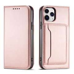 Чехол Hurtel Magnet Card для iPhone 12 Pro Max, розовый цена и информация | Чехлы для телефонов | kaup24.ee