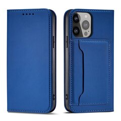 Telefoni kaaned Magnet Card Case for iPhone 13 mini cover card wallet card stand blue (Niebieski) hind ja info | Telefoni kaaned, ümbrised | kaup24.ee