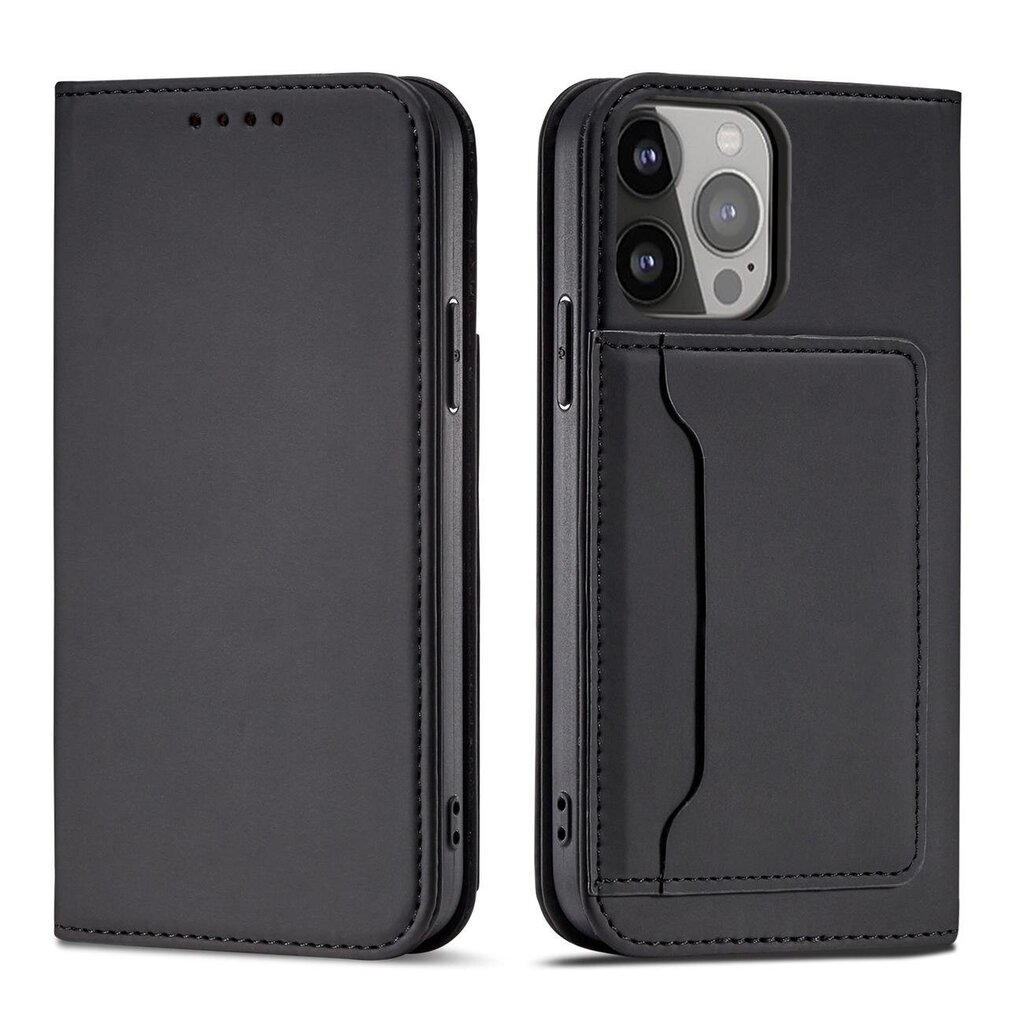 Telefoni kaaned Magnet Card Case for iPhone 13 Pro Pouch Card Wallet Card Holder (Black) цена и информация | Telefoni kaaned, ümbrised | kaup24.ee