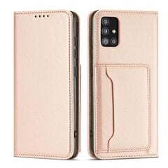Telefoni kaaned Magnet Card Case Case for Samsung Galaxy A13 5G Pouch Wallet Card Holder (Pink) hind ja info | Telefoni kaaned, ümbrised | kaup24.ee