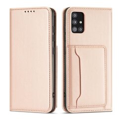 Telefoni kaaned Magnet Card Case For Samsung Galaxy A53 5G Pouch Wallet Card Holder (Pink) hind ja info | Telefoni kaaned, ümbrised | kaup24.ee