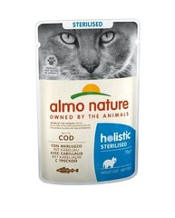 Almo Nature Holistic Functional Sterilized для стерилизованных кошек, с мясом трески, 70 г цена и информация | Кошачьи консервы | kaup24.ee