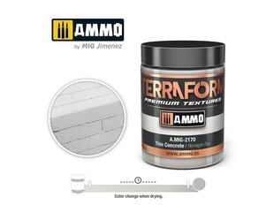 AMMO MIG - TERRAFORM Thin Concrete, 100ml, 2170 hind ja info | Kunstitarbed, voolimise tarvikud | kaup24.ee