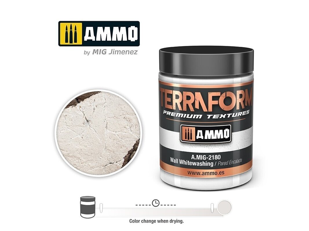 AMMO MIG - TERRAFORM Wall Whitewashing, 100ml, 2180 hind ja info | Kunstitarbed, voolimise tarvikud | kaup24.ee