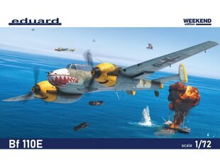 Сборная пластиковая модель Eduard - Bf 110E Weekend edition, 1/72, 7464 цена и информация | Конструкторы и кубики | kaup24.ee
