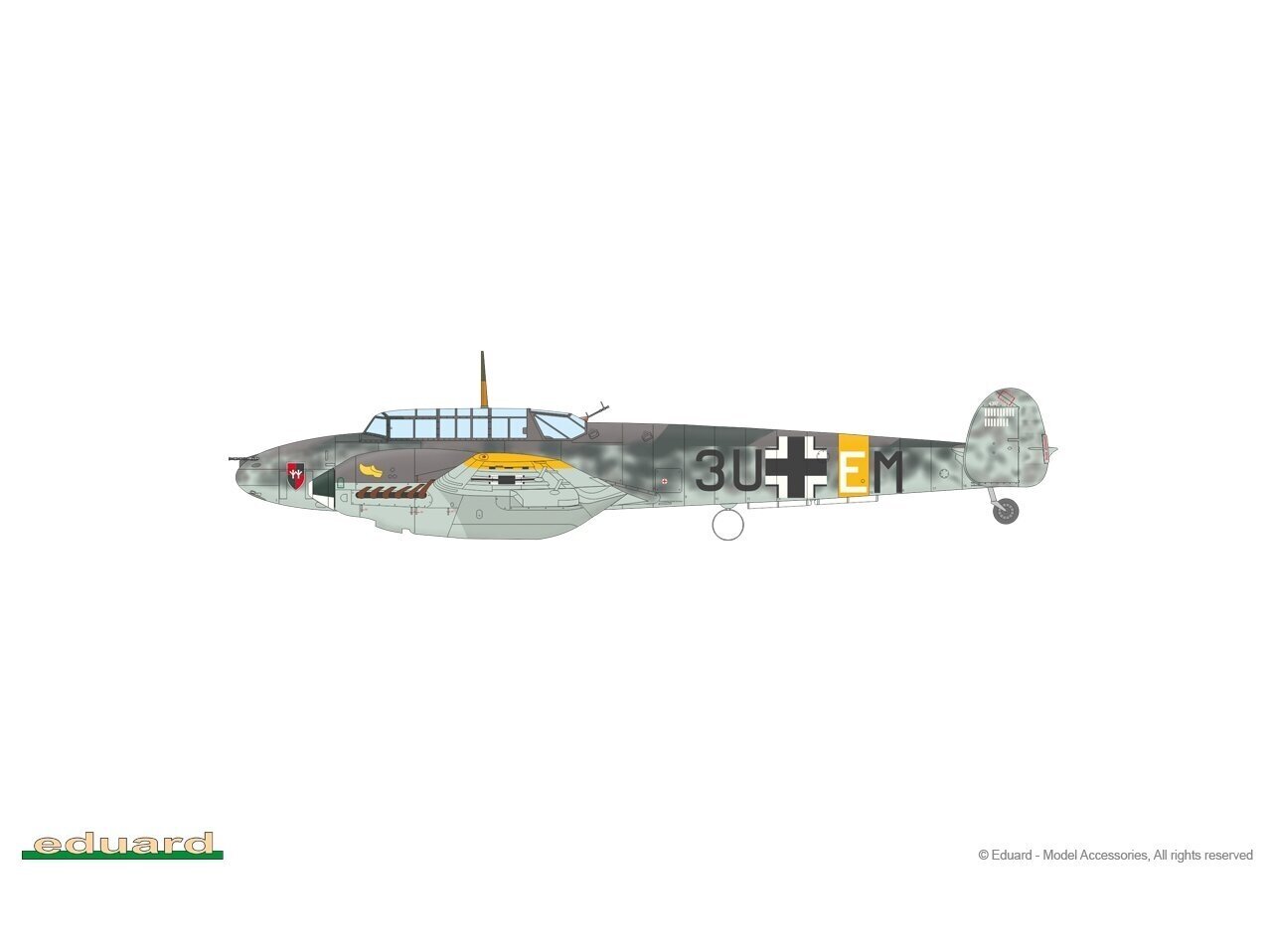 Eduard - Bf 110E Weekend edition, 1/72, 7464 hind ja info | Klotsid ja konstruktorid | kaup24.ee