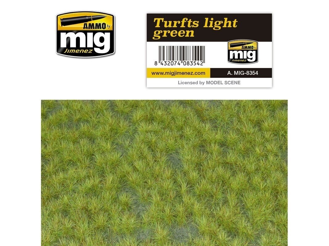 AMMO MIG - TURFS LIGHT GREEN, 8354 цена и информация | Kunstitarbed, voolimise tarvikud | kaup24.ee