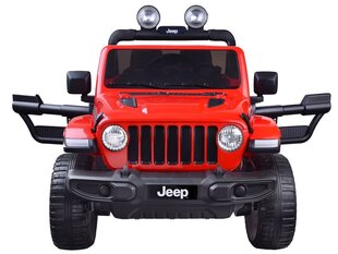 Kahekohaline elektriauto JEEP Wrangler Rubicon, punane цена и информация | Электромобили для детей | kaup24.ee