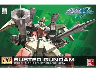 Сборная пластиковая модель Bandai - HGGS GAT-X103 Buster Gundam, 1/144, 60360 цена и информация | Конструкторы и кубики | kaup24.ee