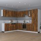 vidaXL seinakapp, suitsutatud tamm, 80 x 31 x 60 cm, tehispuit hind ja info | Köögikapid | kaup24.ee