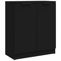 vidaXL puhvetkapp, must, 60x30x70 cm, tehispuit hind ja info | Elutoa väikesed kapid | kaup24.ee