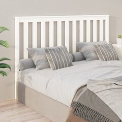 vidaXL voodipeats, valge, 156x6x101 cm, männipuit hind ja info | Voodid | kaup24.ee