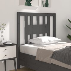 vidaXL voodipeats, hall, 96 x 4 x 100 cm, männipuit hind ja info | Voodid | kaup24.ee