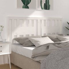 Изголовье кровати, 186x4x100 см, белое цена и информация | Кровати | kaup24.ee