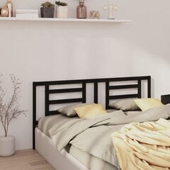 vidaXL voodipeats, must, 156 x 4 x 100 cm, männipuit hind ja info | Voodid | kaup24.ee
