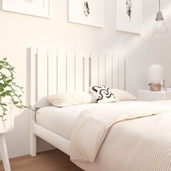 Изголовье кровати, 125,5x4x100 см, белое  цена и информация | Кровати | kaup24.ee