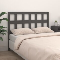 vidaXL voodipeats, hall, 155,5 x 4 x 100 cm, männipuit hind ja info | Voodid | kaup24.ee