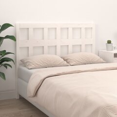 vidaXL voodipeats, valge, 140 x 4 x 100 cm, männipuit hind ja info | Voodid | kaup24.ee