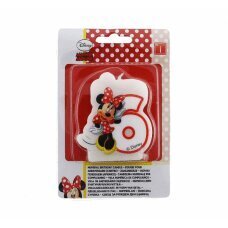 Disney küünal Minnie Cafe numbriga 6 цена и информация | Peokaunistused | kaup24.ee