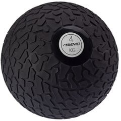 Мяч утяжелитель Avento Slam Ball Textured, 4 кг, черный цена и информация | Медболы | kaup24.ee