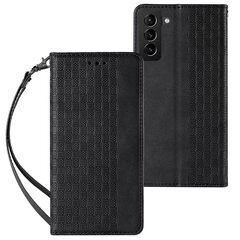 Telefoni kaaned Magnet Strap Case Case for Samsung Galaxy S22 + (S22 Plus) Pouch Wallet + Mini Lanyard Pendant (Black) hind ja info | Telefoni kaaned, ümbrised | kaup24.ee