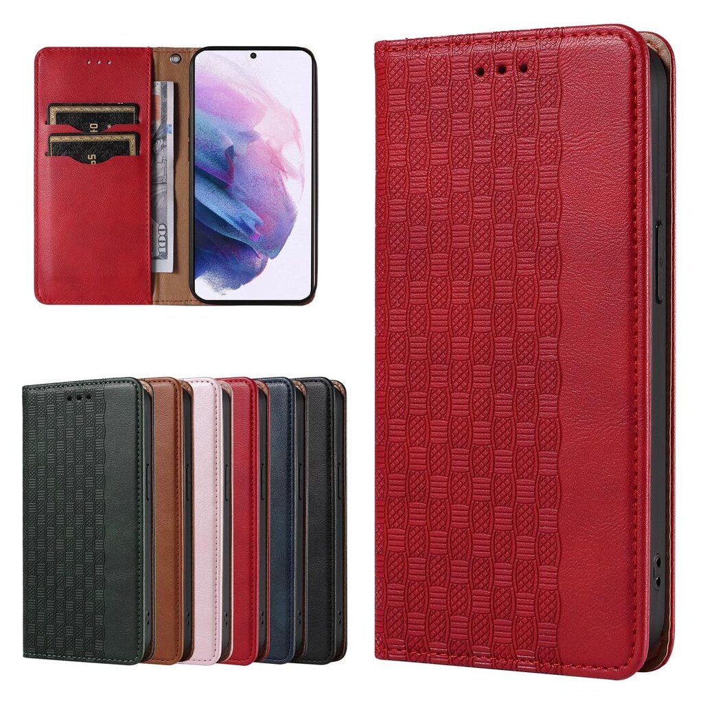 Telefoni kaaned Magnet Strap Case Case for Samsung Galaxy S22 + (S22 Plus) Pouch Wallet + Mini Lanyard Pendant (Red) цена и информация | Telefoni kaaned, ümbrised | kaup24.ee