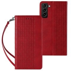 Telefoni kaaned Magnet Strap Case Case for Samsung Galaxy S22 + (S22 Plus) Pouch Wallet + Mini Lanyard Pendant (Red) hind ja info | Telefoni kaaned, ümbrised | kaup24.ee