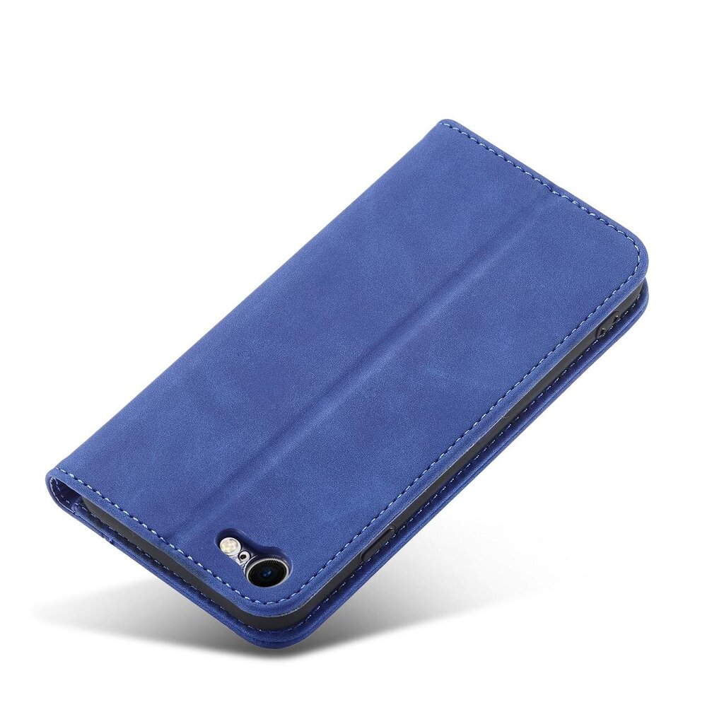 Telefoni kaaned Magnet Fancy Case for iPhone SE 2022 / SE 2020 / iPhone 8 / iPhone 7 Cover Card Wallet Card Stand Blue (Niebieski) hind ja info | Telefoni kaaned, ümbrised | kaup24.ee