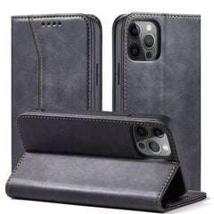 Telefoni kaaned Magnet Fancy Case Case for iPhone 12 Pro Pouch Card Wallet Card Stand (Black) hind ja info | Telefoni kaaned, ümbrised | kaup24.ee