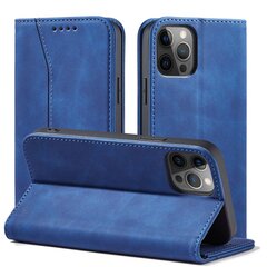 Telefoni kaaned Magnet Fancy Case Case for iPhone 12 Pro Cover Card Wallet Card Stand Blue (Niebieski) hind ja info | Telefoni kaaned, ümbrised | kaup24.ee