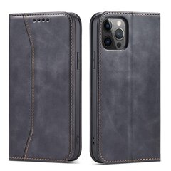 Telefoni kaaned Magnet Fancy Case Case for iPhone 12 Pro Max Pouch Wallet Card Holder (Black) hind ja info | Telefoni kaaned, ümbrised | kaup24.ee