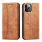 Telefoni kaaned Magnet Fancy Case Case for iPhone 12 Pro Max Pouch Wallet Card Holder (Brown) цена и информация | Telefoni kaaned, ümbrised | kaup24.ee