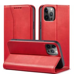 Telefoni kaaned Magnet Fancy Case Case for iPhone 12 Pro Max Pouch Wallet Card Holder (Red) hind ja info | Telefoni kaaned, ümbrised | kaup24.ee