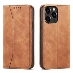 Telefoni kaaned Magnet Fancy Case Case for iPhone 13 Pro Cover Card Wallet Card Stand (Brown) hind ja info | Telefoni kaaned, ümbrised | kaup24.ee