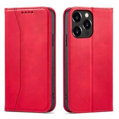 Telefoni kaaned Magnet Fancy Case Case for iPhone 13 Pro Max Pouch Wallet Card Holder (Red) hind ja info | Telefoni kaaned, ümbrised | kaup24.ee