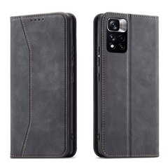 Telefoni kaaned Magnet Fancy Case Case for Xiaomi Redmi Note 11 Pro Pouch Card Wallet Card Holder (Black) hind ja info | Telefoni kaaned, ümbrised | kaup24.ee