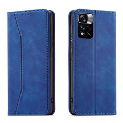 Telefoni kaaned Magnet Fancy Case Case for Xiaomi Redmi Note 11 Pro Pouch Card Wallet Card Holder Blue (Niebieski) hind ja info | Telefoni kaaned, ümbrised | kaup24.ee