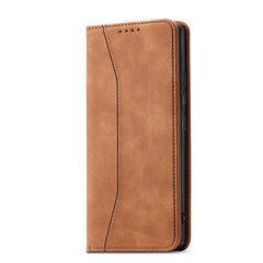 Telefoni kaaned Magnet Fancy Case Case for Samsung Galaxy S22 + (S22 Plus) Pouch Wallet Card Holder (Brown) hind ja info | Telefoni kaaned, ümbrised | kaup24.ee