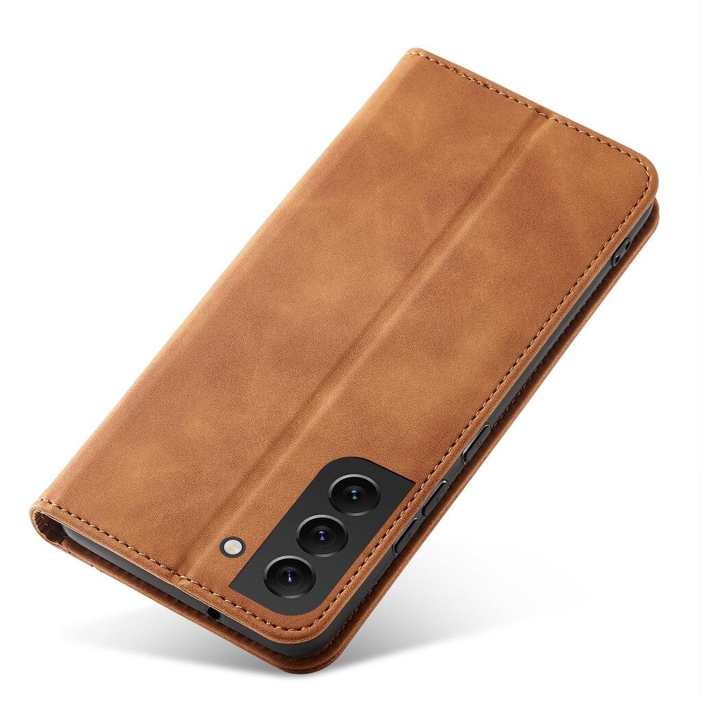 Telefoni kaaned Magnet Fancy Case Case for Samsung Galaxy S22 + (S22 Plus) Pouch Wallet Card Holder (Brown) цена и информация | Telefoni kaaned, ümbrised | kaup24.ee