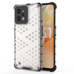 Telefoniümbris Honeycomb case armored cover with a gel frame Realme C31 (Transparent) hind ja info | Telefoni kaaned, ümbrised | kaup24.ee