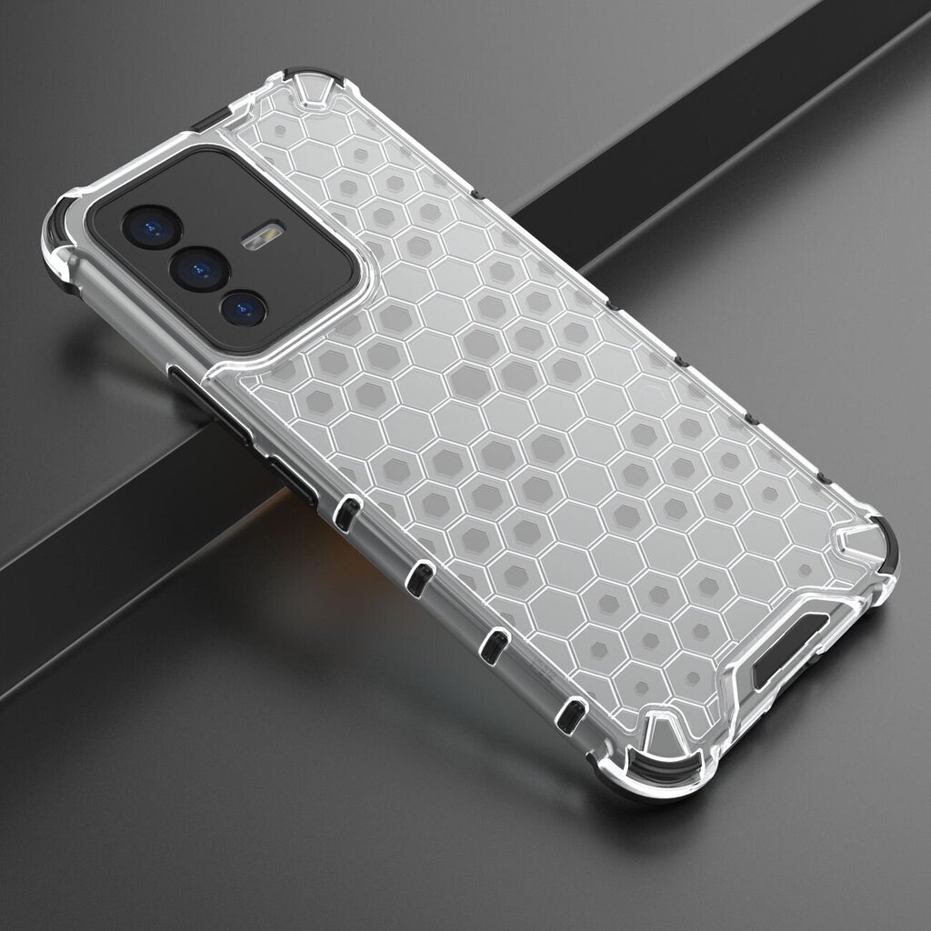 Telefoniümbris Honeycomb case armored cover with a gel frame for Vivo V23 5G (Transparent) цена и информация | Telefoni kaaned, ümbrised | kaup24.ee