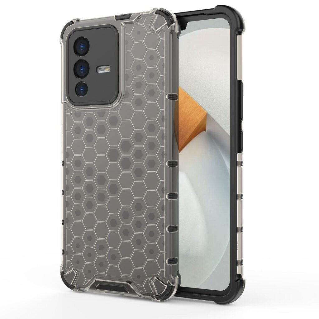 Telefoniümbris Honeycomb case armored cover with a gel frame Vivo V23 5G (Black) hind ja info | Telefoni kaaned, ümbrised | kaup24.ee